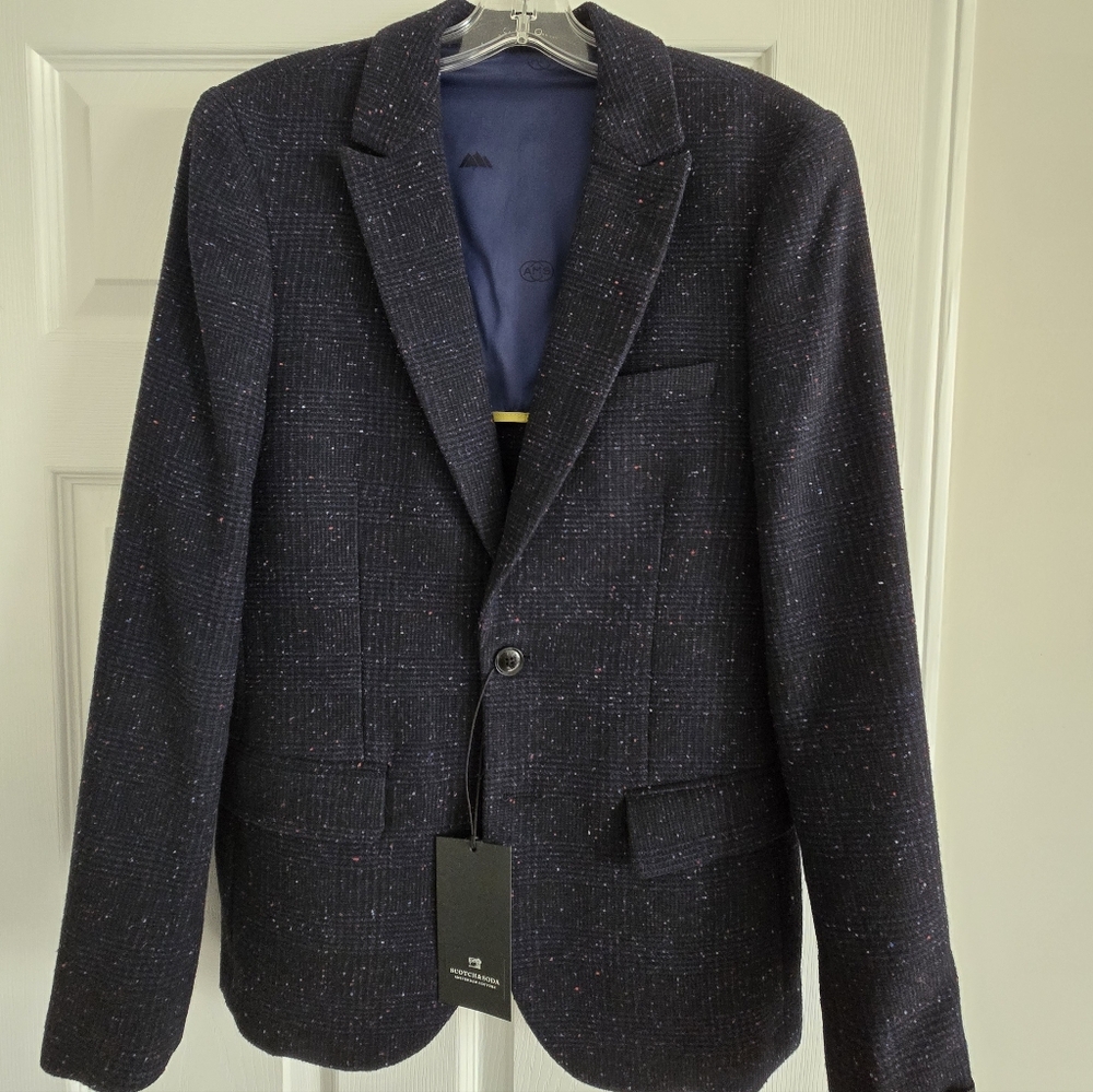 Scotch & Soda Textured Dark Blazer